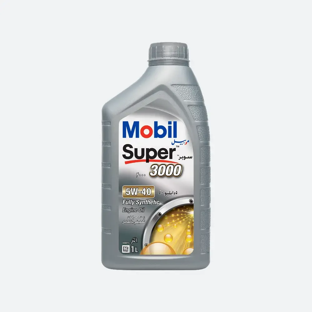 Mobil Super 3000 5W-40 fully synthetic engine oil, 1 litre bottle